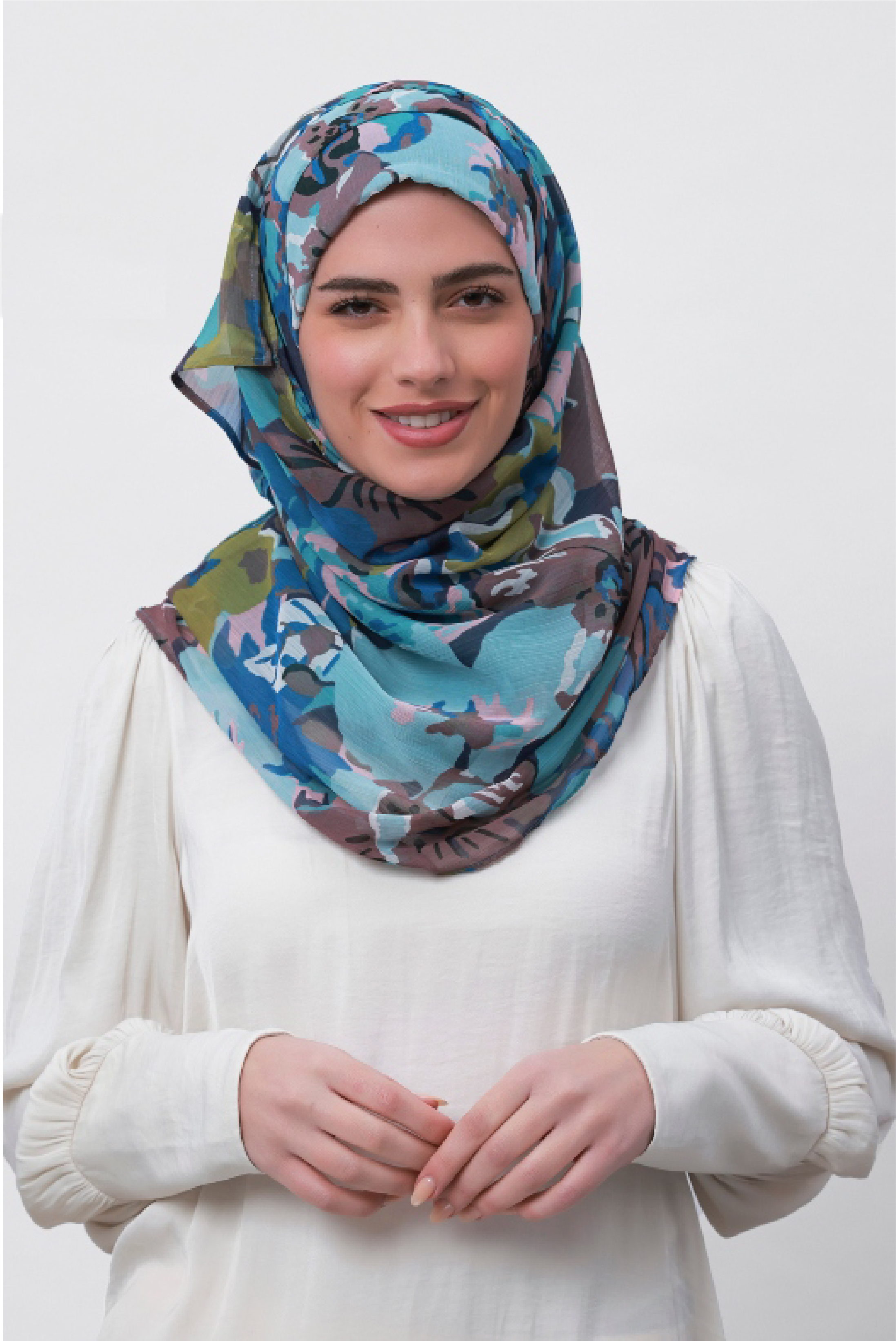 Faith - Printed Crinkled Chiffon
