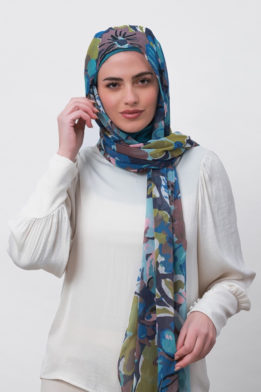 Faith - Printed Crinkled Chiffon