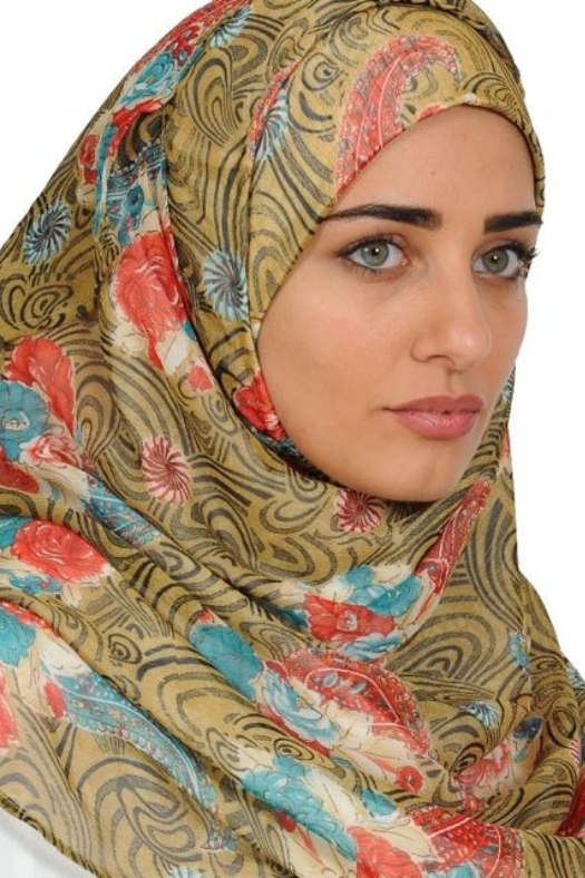 Batik Floral - Printed Chiffon&w=300&zc=1
