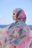 Bloomilla - Printed Plus Crinkled Chiffon