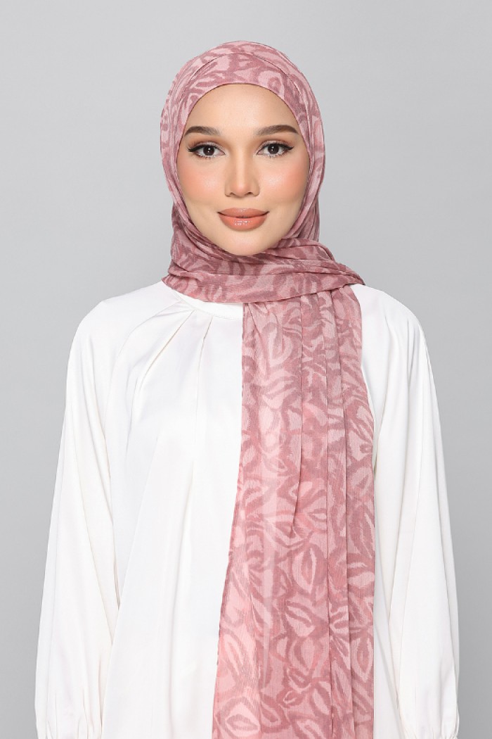 Blushwood - Printed Plus Crinkled Chiffon