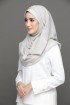 Silver Cloud - Plain Silver Georgette