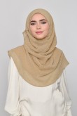 Camel - Plain Mosaic Butti Chiffon