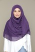 Purple Pennant - Plain Smooth Chiffon