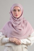 Light Mauve - Plain Crinkled Chiffon