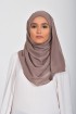 Deep Taupe - Plain Smooth Chiffon