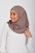 Deep Taupe - Plain Smooth Chiffon