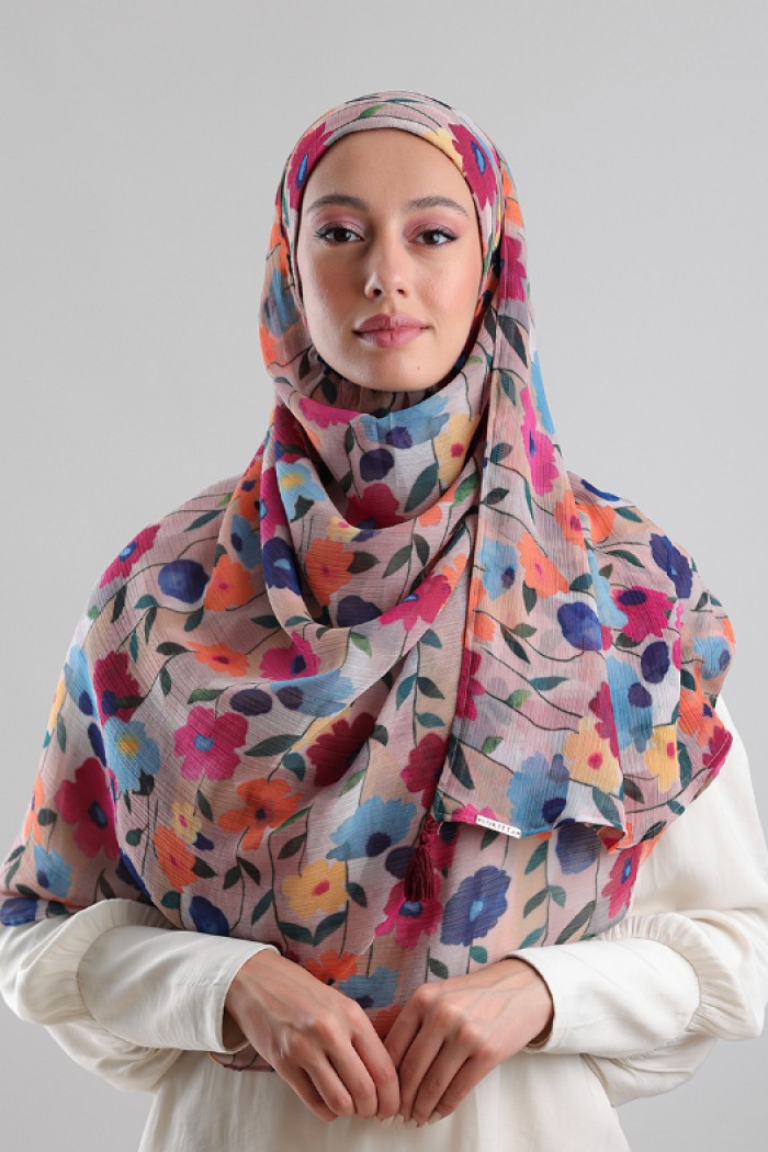 Eleganza - Printed Plus Crinkled Chiffon