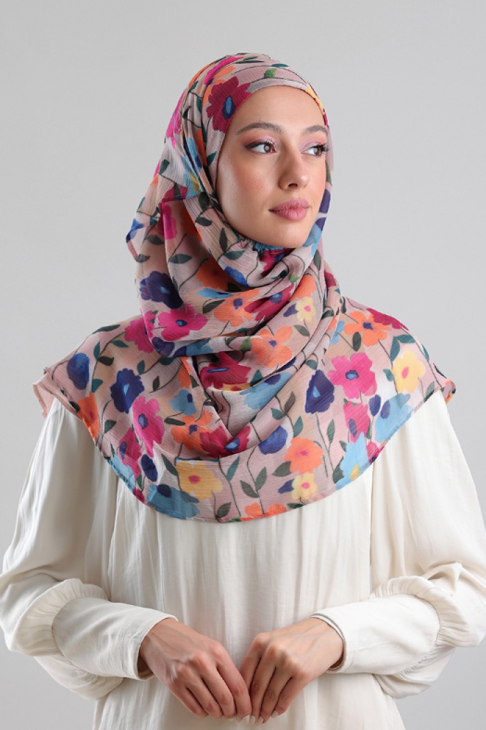 Eleganza - Printed Plus Crinkled Chiffon