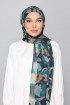 Emerald Camouflage - Printed Plus Crinkled Chiffon