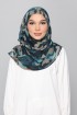 Emerald Camouflage - Printed Plus Crinkled Chiffon