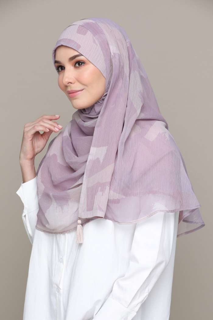 Freedom Lilac – Printed HD Smooth Chiffon