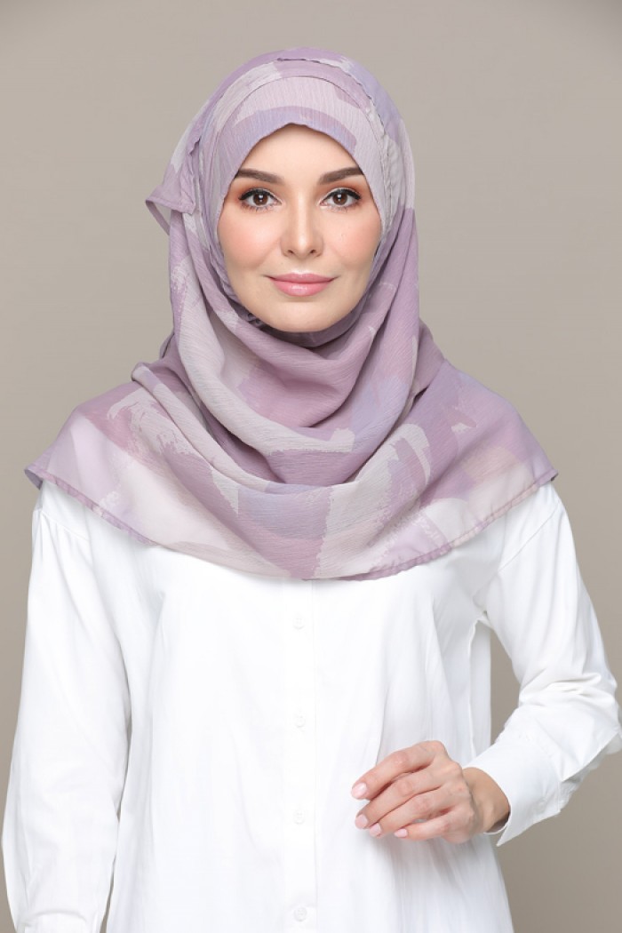 Freedom Lilac – Printed HD Smooth Chiffon