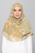 Golden Ikat - Printed Plus Crinkled Chiffon