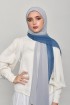 GrayBlue- Plain Georgette