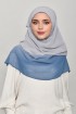 GrayBlue- Plain Georgette