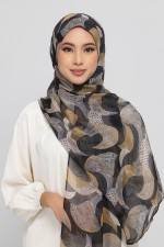 Hilal - Printed Plus Crinkled Chiffon