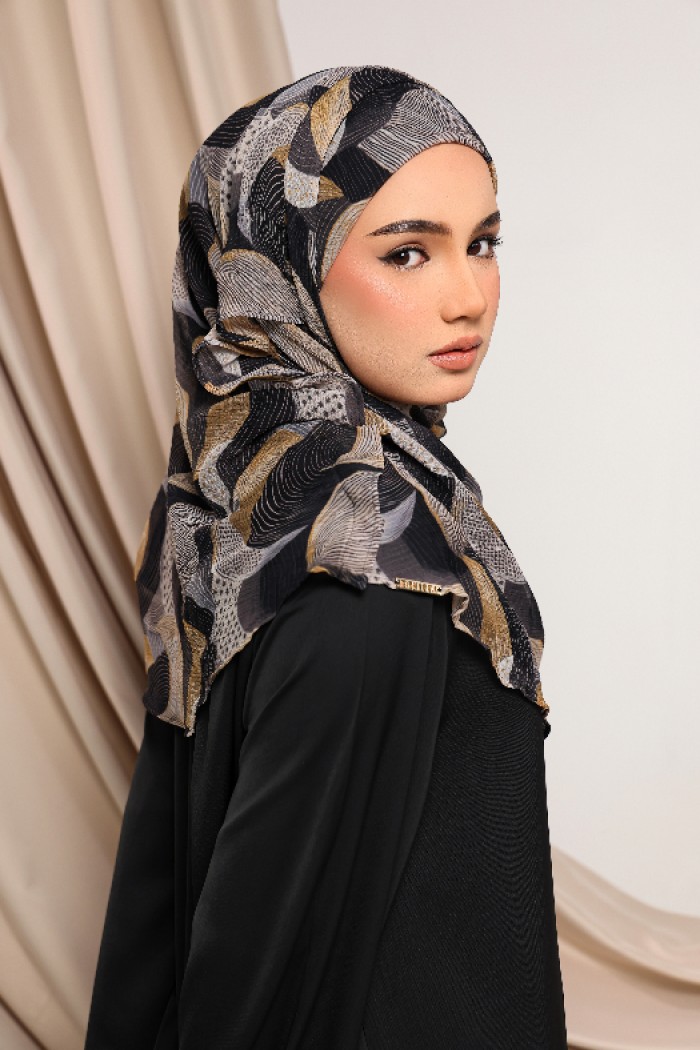 Hilal - Printed Plus Crinkled Chiffon