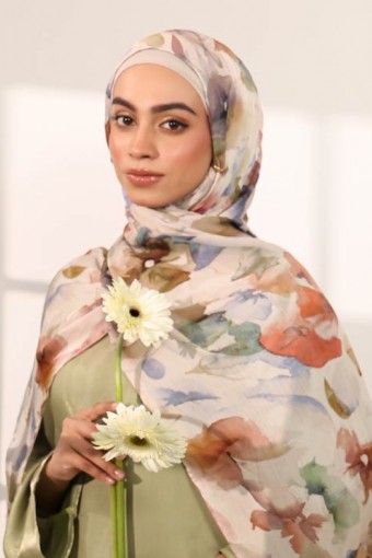 Rawda - Printed Crinkled Satin