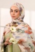 Rawda - Printed Crinkled Satin Chiffon