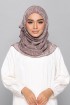 Monogram Taupe - Printed Plus Crinkled Chiffon