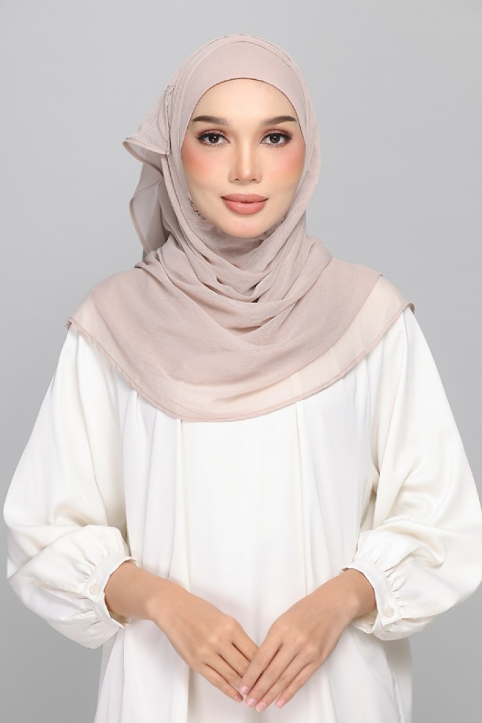 Mushroom - BASICS Plain Lite Chiffon