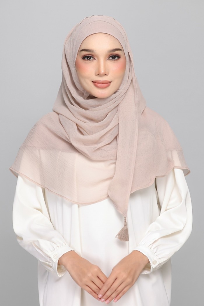 Mushroom - BASICS Plain Lite Chiffon