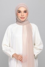 Mushroom - BASICS Plain Lite Chiffon