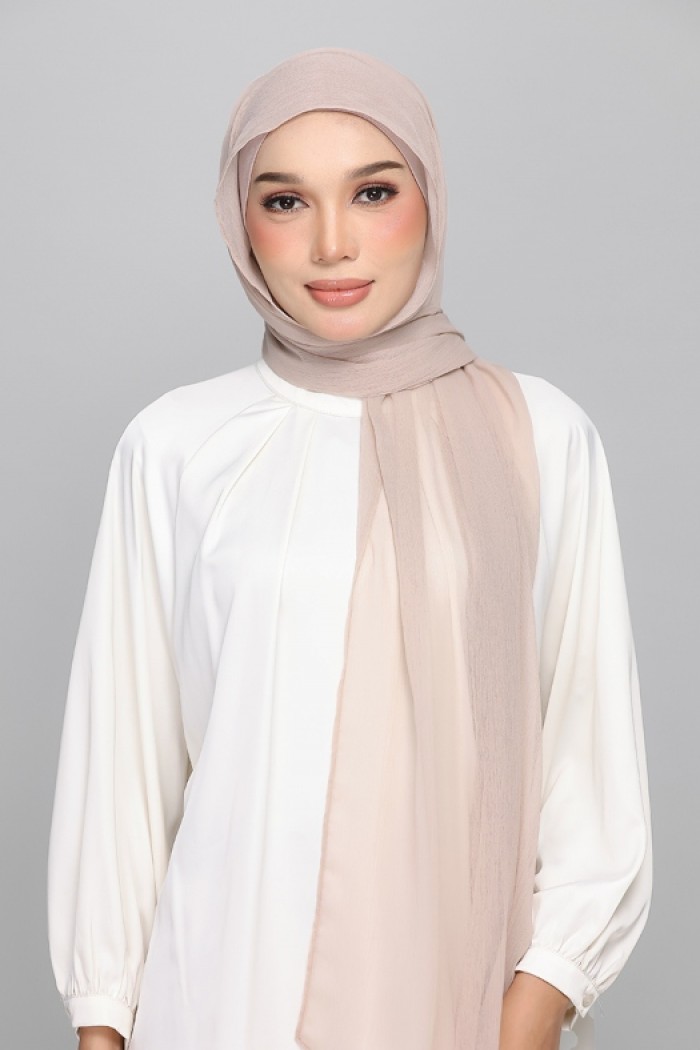 Mushroom - BASICS Plain Lite Chiffon