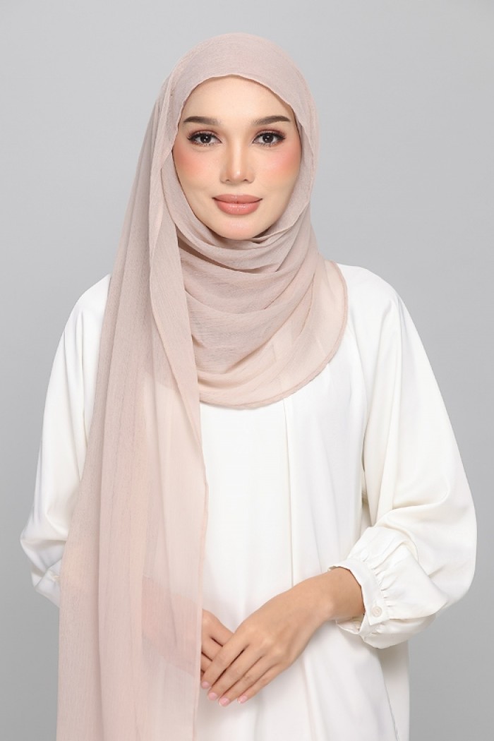 Mushroom - BASICS Plain Lite Chiffon