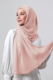 Peachy Rose - Plain Crinkled Chiffon