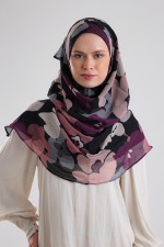 Purpalia - Printed Plus Crinkled Chiffon