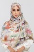 Rawda - Printed Crinkled Satin Chiffon