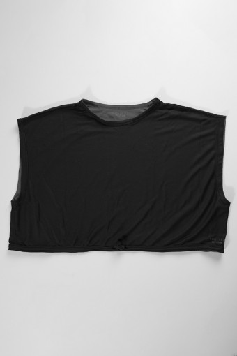 Sports Cropped Top -  Plain Dual Functional Mesh (Reversible)