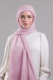 Romantic Mauve -  Plain Mosaic Butti Chiffon