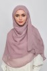 Rose Blush - Plain Crinkled Chiffon Crystals