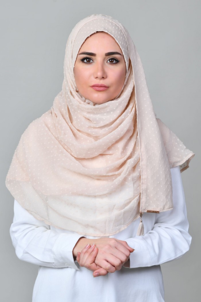 Shamami - Plain Mosaic Butti Chiffon