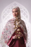 Sheikh Zayed - Printed Plus Crinkled Chiffon with Foil