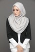 Silver Cloud - Plain Silver Georgette