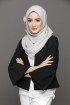 Silver Cloud - Plain Silver Georgette