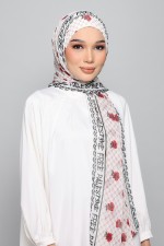 White Poppy - Printed Plus Crinkled Chiffon