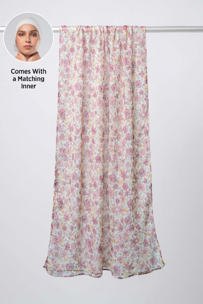 Wildrose - Printed Plus Crinkled Chiffon